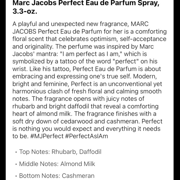 COPY - Marc Jacobs perfect 3.3 oz - Picture 4 of 6